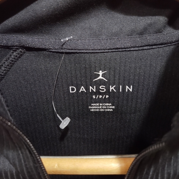 Danskin Black Ribbed Yoga Performance Jacket - Picture 4 of 6